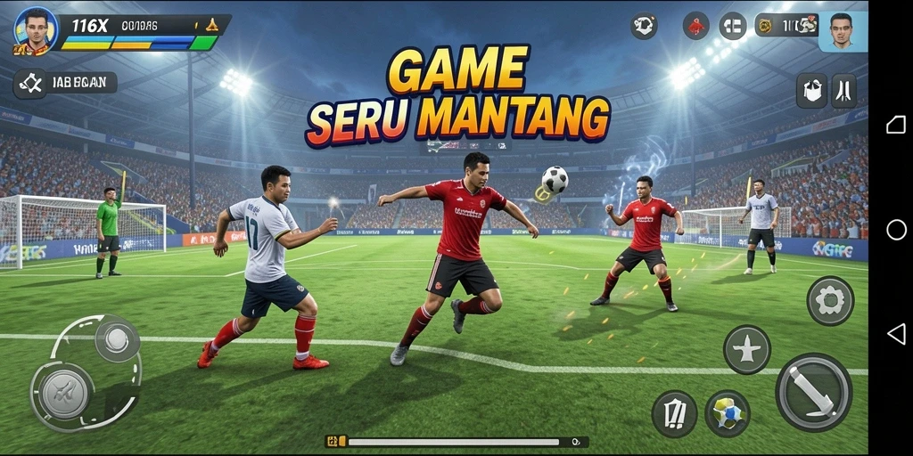 Gameplay seru di <strong>116X</strong> yang penuh aksi olahraga.