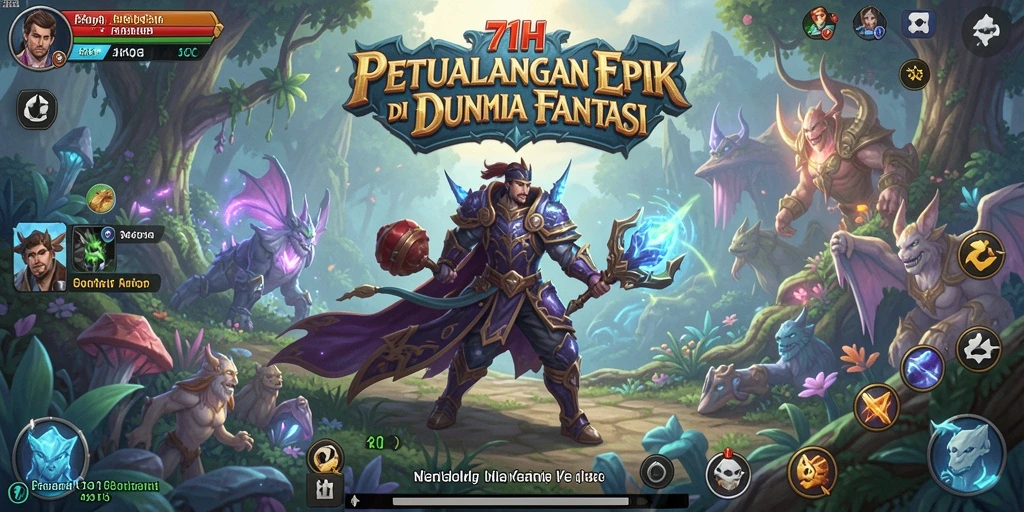Menampilkan gameplay menarik dari petualangan di dunia fantasi.