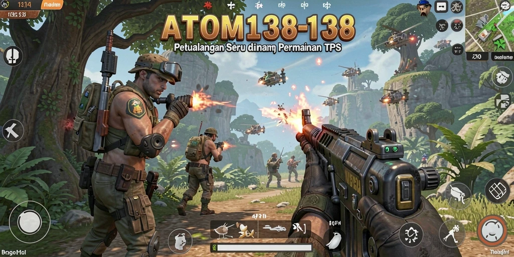 Tangkapan layar utama ATOM138 menunjukkan momen mendebarkan dalam pertempuran TPS.