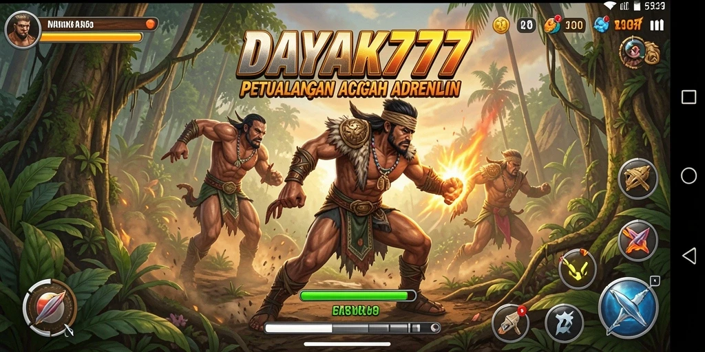 Screenshot gameplay DAYAK777 dengan grafis menakjubkan.