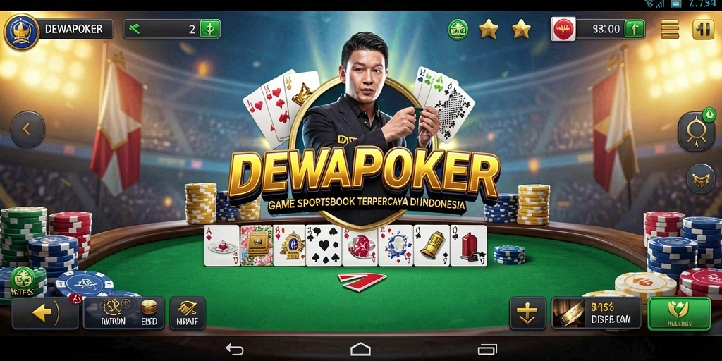 Tampilan antarmuka utama DEWAPOKER yang menarik dan informatif.