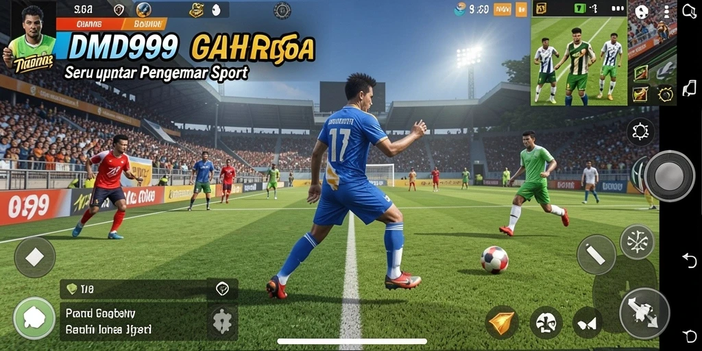 Gameplay seru dari DMD999 dengan aksi olahraga yang mendebarkan.