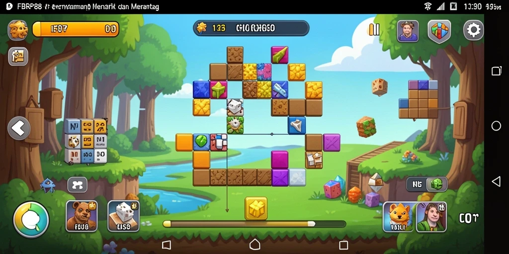 Screenshot gameplay FBRP88 menampilkan tantangan puzzle yang menarik.