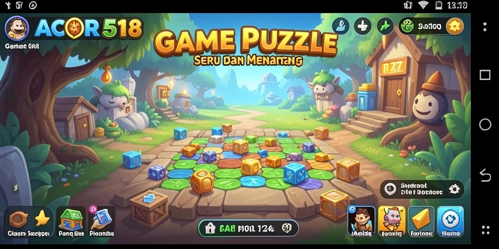 Tampilan gameplay seru GACOR518 dengan berbagai tantangan Puzzle.