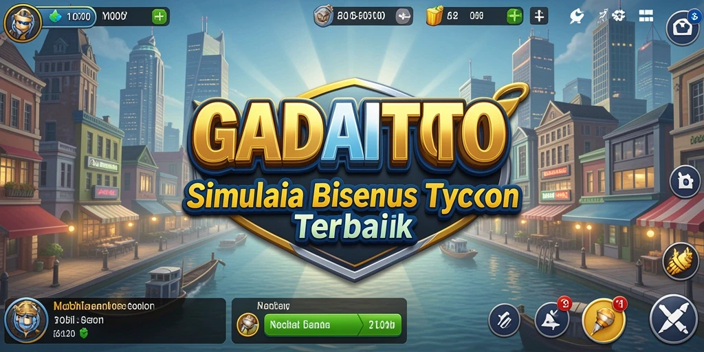 Tampilan menarik dari gameplay GADAITOTO yang menyerupai dunia bisnis nyata.