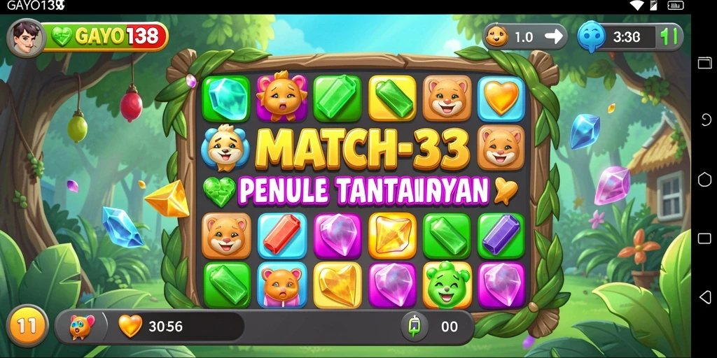 Tampilan gameplay GAYO138 yang penuh warna dan menantang.