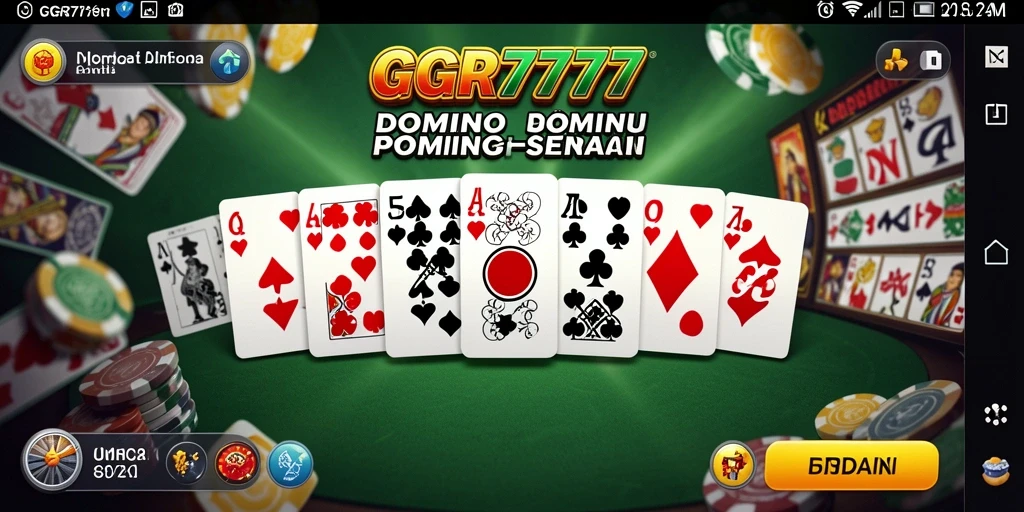 Screenshot gameplay GGR7777 menunjukkan keseruan bermain Domino.