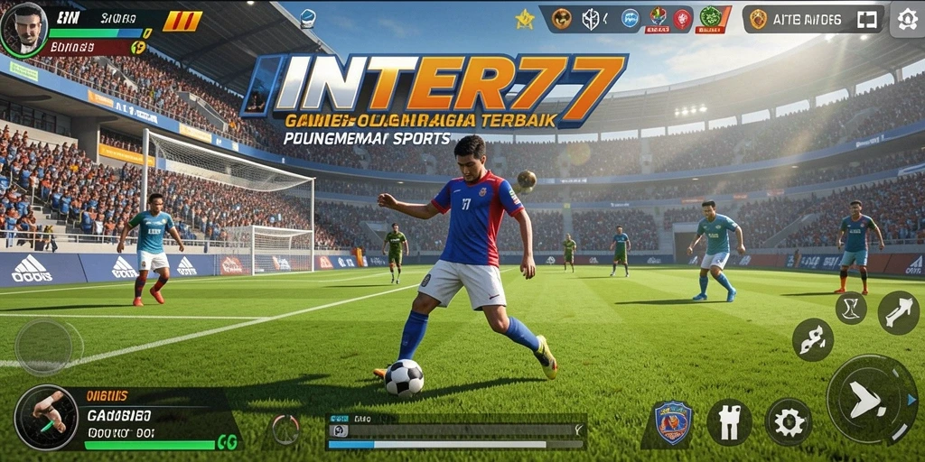 Tampilan gameplay seru dalam INTER77 dengan aksi olahraga yang mendebarkan.