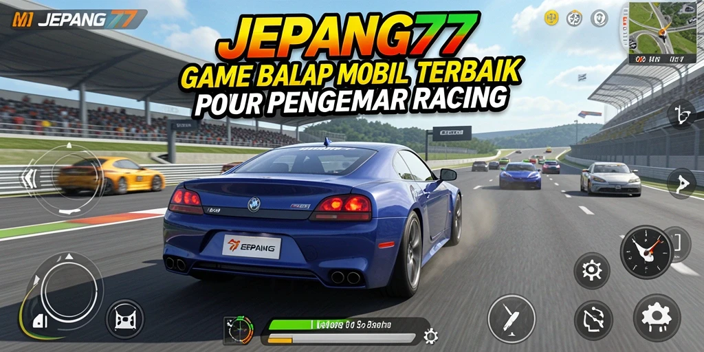 Gameplay seru dan menantang dalam balapan mobil JEPANG77.
