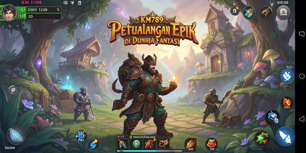 Screenshot gameplay KM789 yang menunjukkan aksi petualangan mendebarkan.