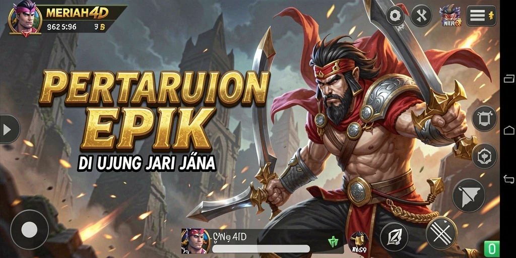 Tangkapan layar utama dari gameplay Fighting yang intens dan memukau.
