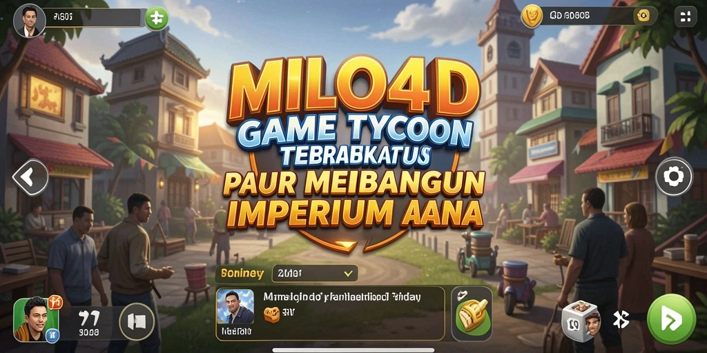 Screenshot utama MILO4D menampilkan pengalaman gameplay Tycoon yang mendalam.