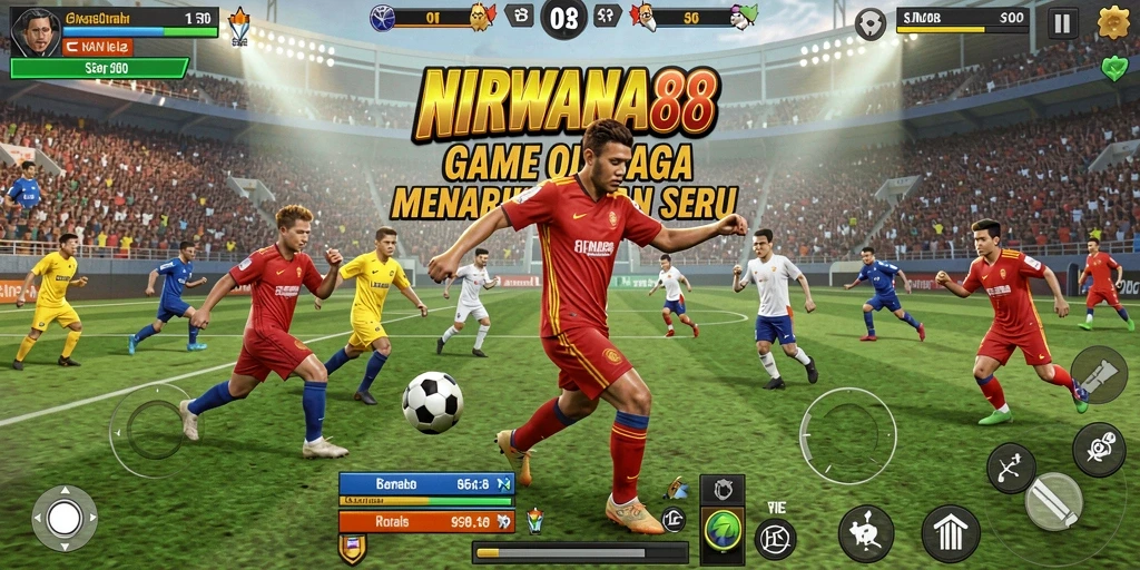Tangkapan layar dari gameplay seru NIRWANA88 saat bertanding di lapangan.