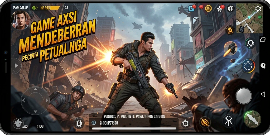 Tampilan gameplay PAKARJP yang penuh aksi dan pertarungan seru.