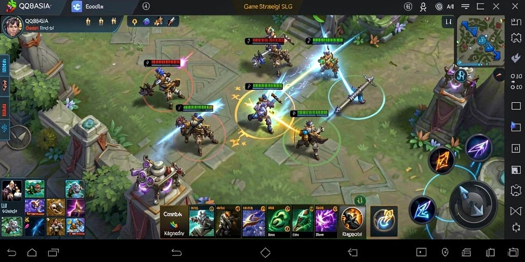Tampilan gameplay seru dalam QQ88ASIA, penuh strategi dan interaksi.