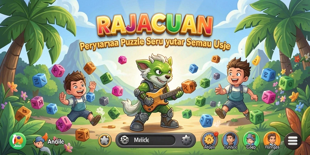 Screenshot menunjukkan gameplay puzzle yang menantang dan seru.