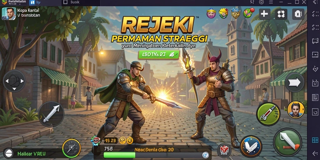 Tampilan gameplay menarik dari REJEKI dengan berbagai strategi.