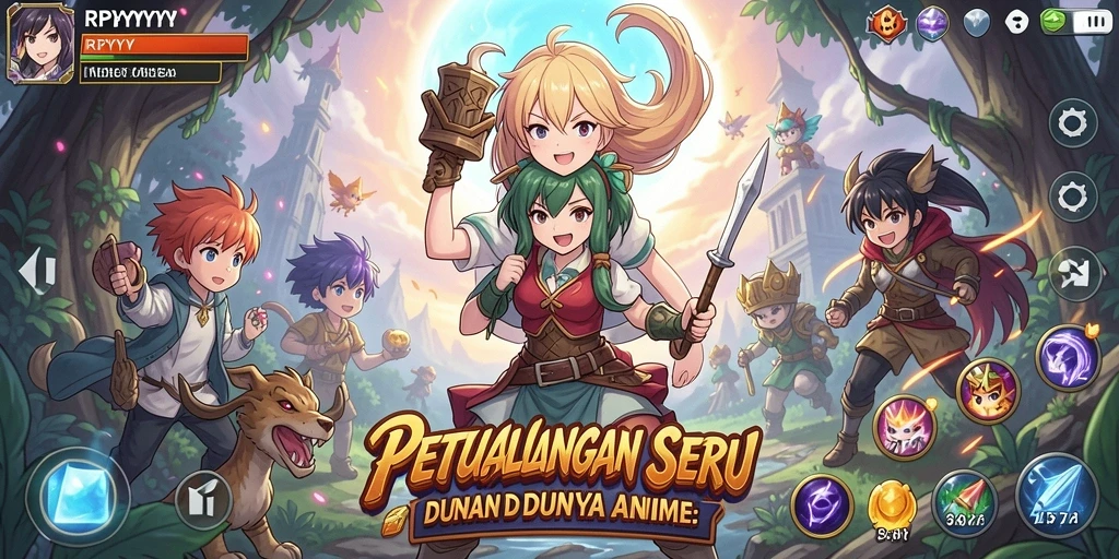 Menampilkan karakter Anime dalam aksi seru di RPYYY.