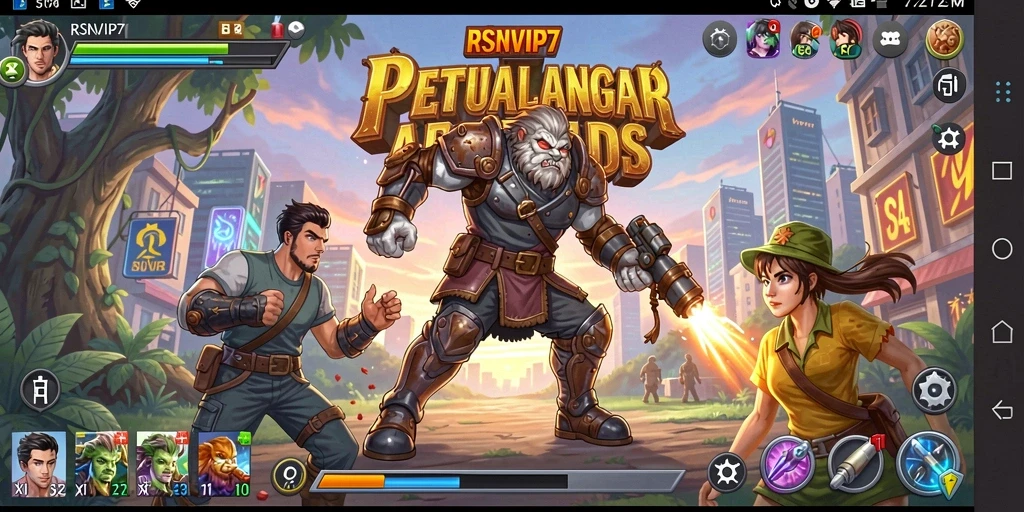 Screenshot RSNVIP7 menampilkan aksi seru gameplay Arcade.