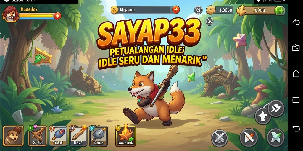 Tampilan gameplay menakjubkan dari SAYAP33 dengan karakter-karakter unik.