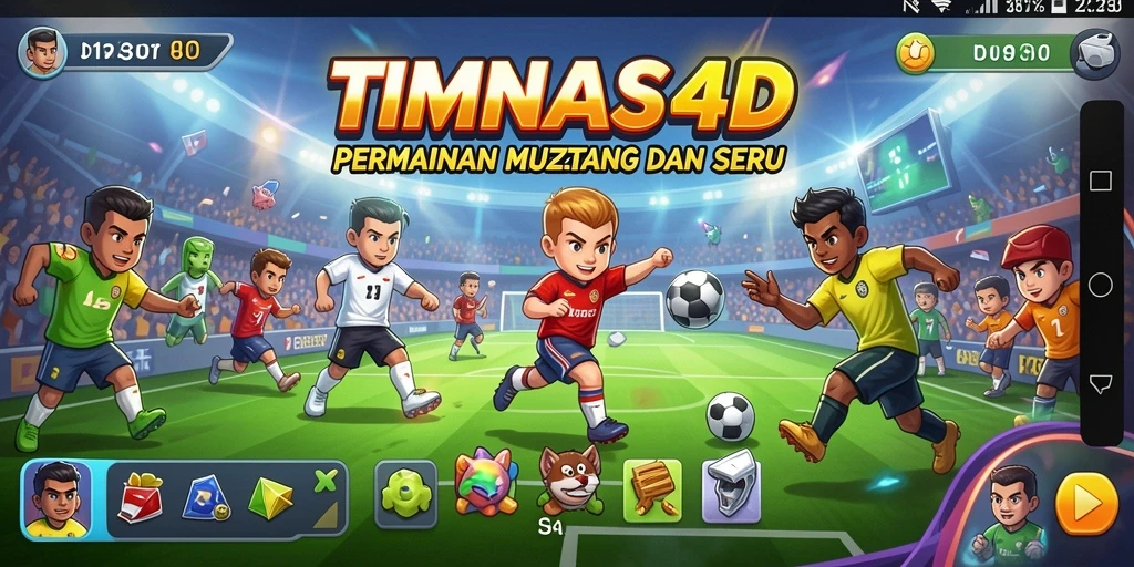 Tampilan gameplay TIMNAS4D yang menantang dan penuh warna.