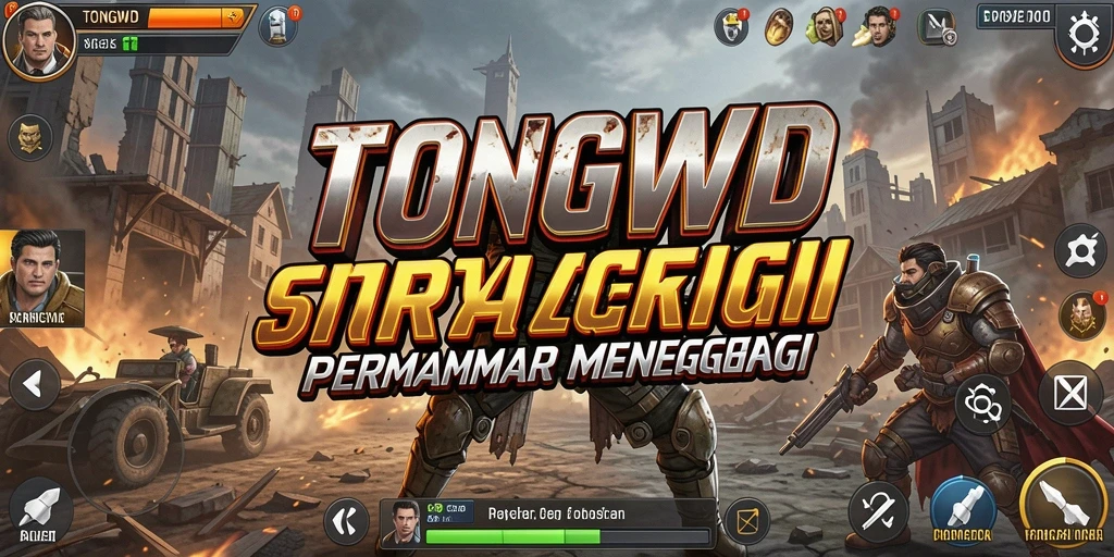 Tampilan gameplay TONGWD dengan strategi dan pertempuran yang intens.